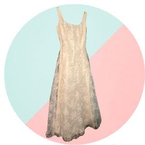 Cream color wedding dress